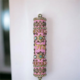 Mezuzah in Pink