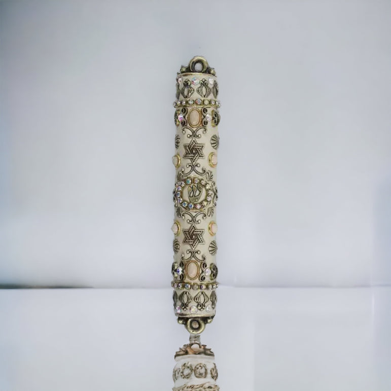 Mezuzah in White