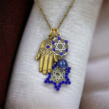 Hamsa Star Necklace