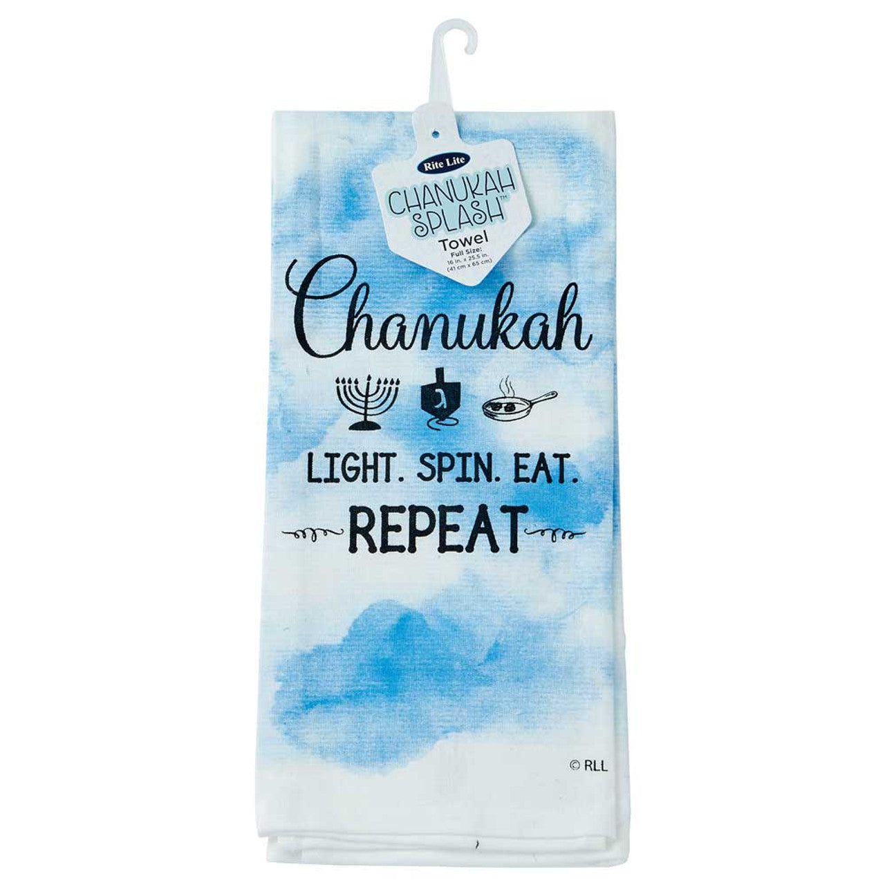 Chanukah Splash Tea Towel