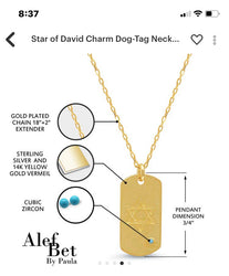 Star of David  Dog-Tag