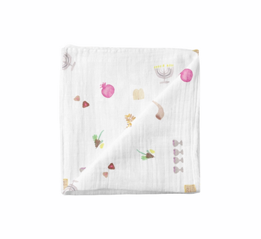 Holiday Bonanza Muslin Swaddle Blanket