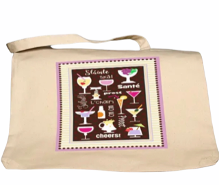 Wine Glasses Tote Bag