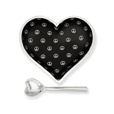 Happy Black Heart Lil Peaces with Heart Spoon