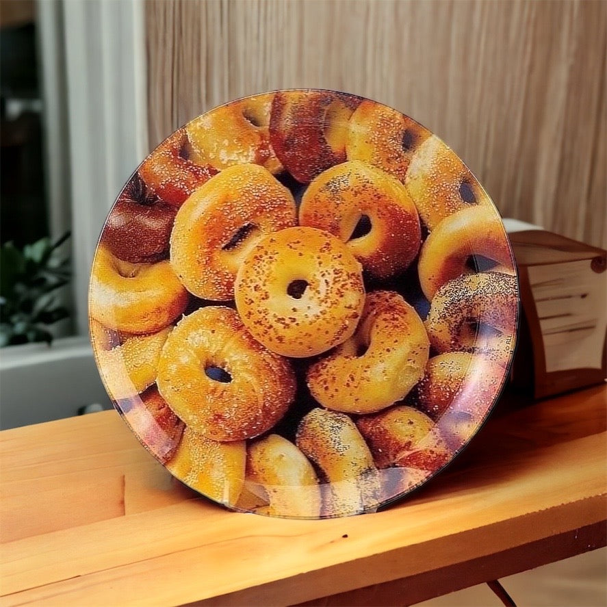 Glass Bagel Plate