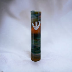 Nature Glass Mezuzah Case