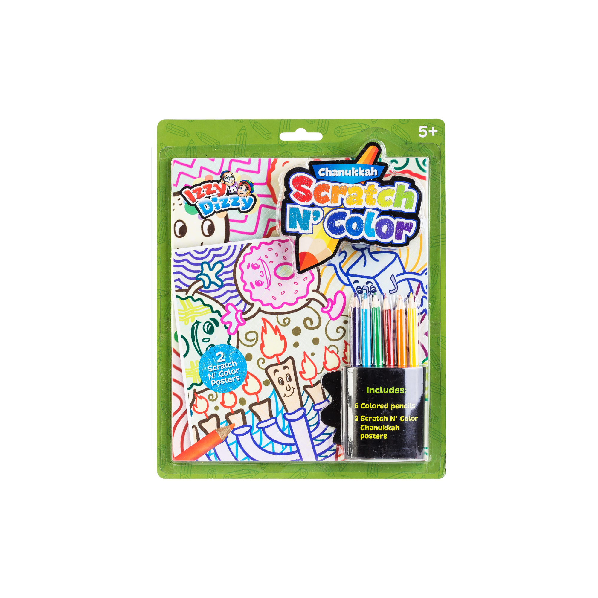 Chanukah Scratch And Color Kit
