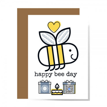 Happy Bee Day Birthday Card