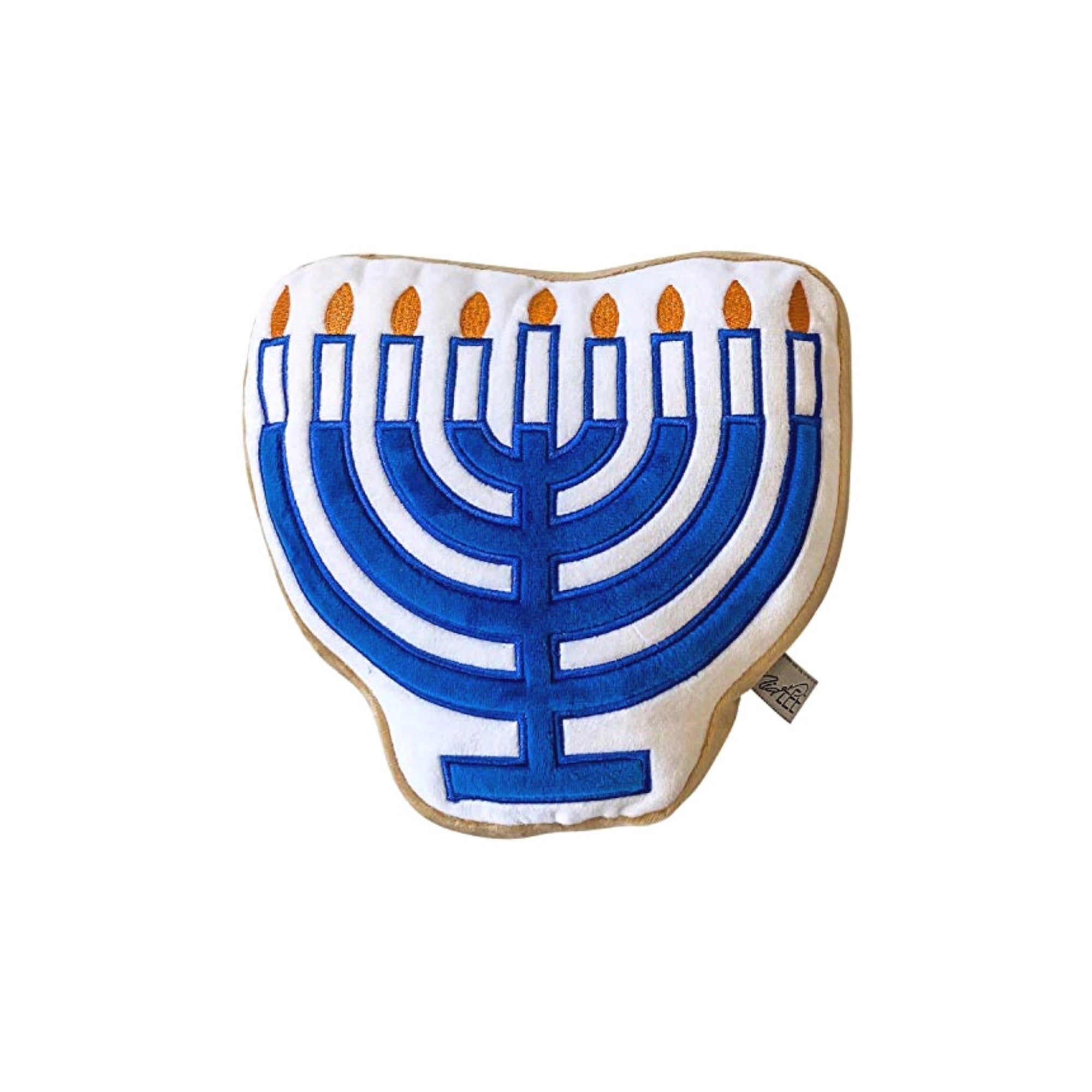 Menorah Sugar Cookie Dog Toy