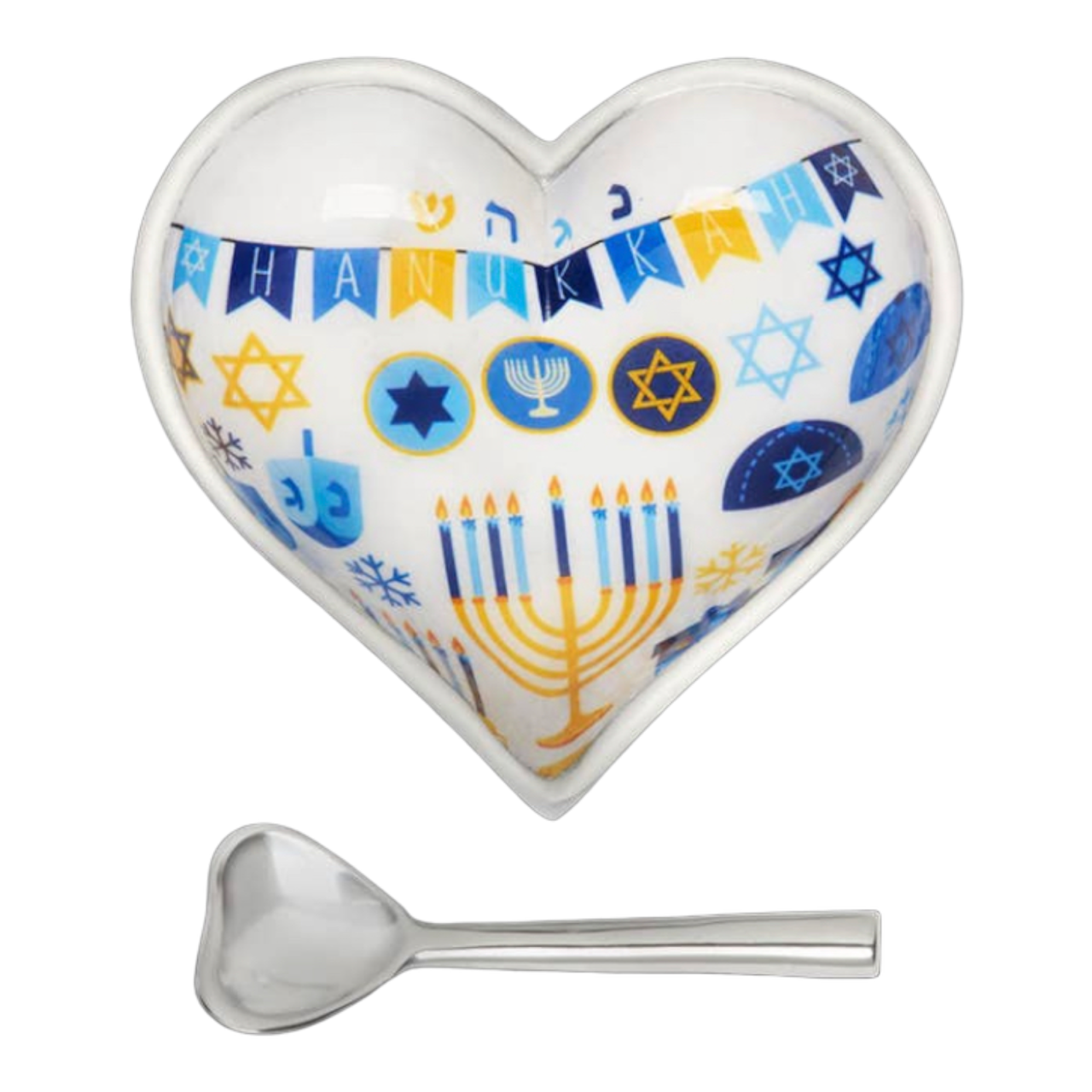 Hanukkah Heart And Heart Spoon