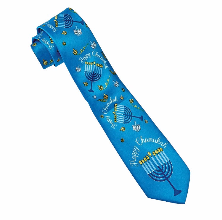 Can't Wait 2celebrate Chanukah Tie