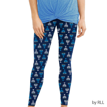 Menorah Adult Chanukah Leggings