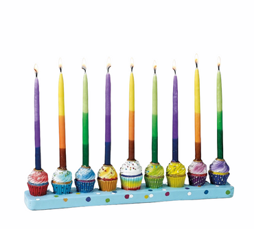 Cupcake Chanukah Menorah