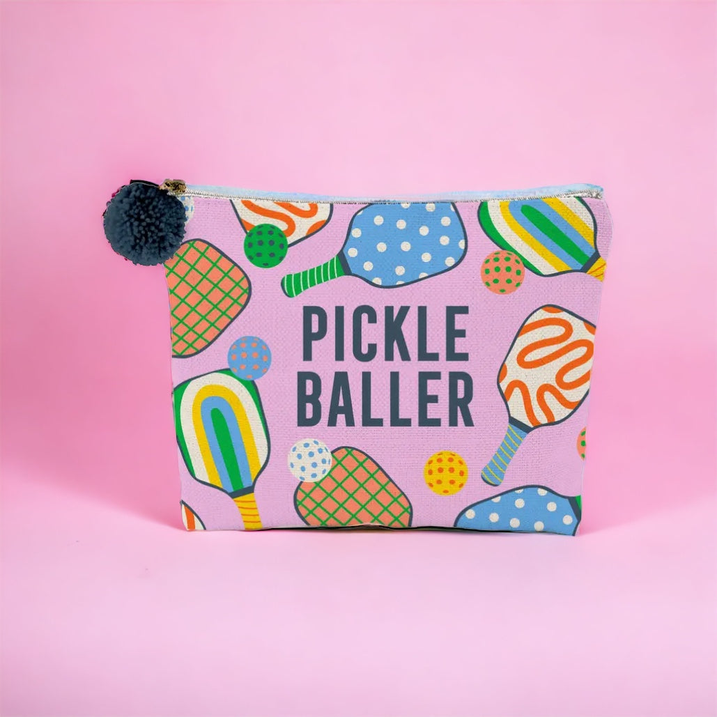 Pickle Ball Canvas Pouch