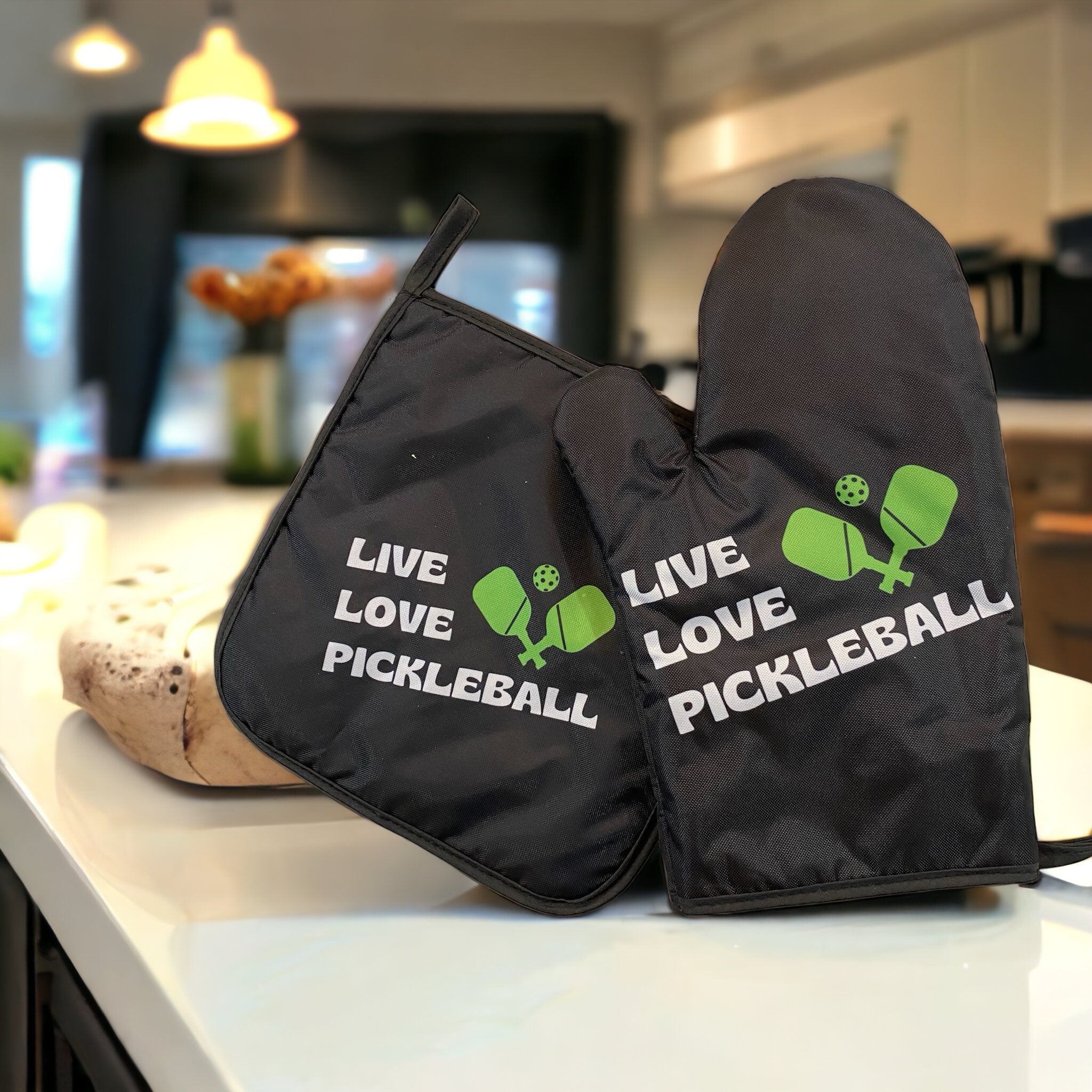 Pickleball Oven Mitts and Pot Holders